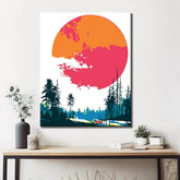 Paint by Numbers Red Sun